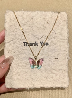 爱心珍珠拼接锁骨链小众项链