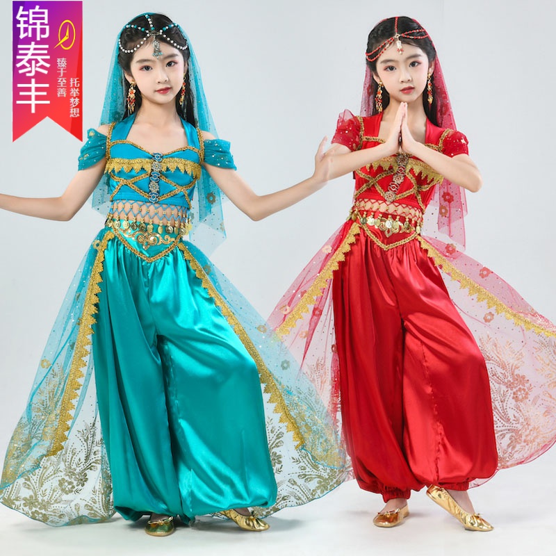 锦泰丰女民族舞蹈儿童印度舞服装