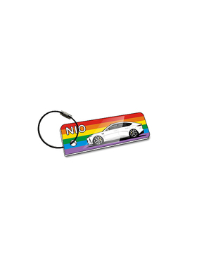 适用蔚来ET5汽车卡通个性创意亚克力钥匙扣圈链挂件可定制