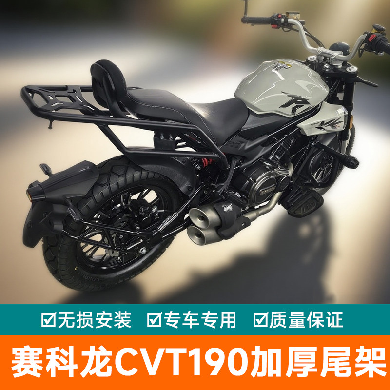 适用于宗申赛科龙朋克CVT190加强尾箱架后货架ZS200-12尾翼改装
