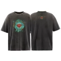 Washed Grey Heart Letter