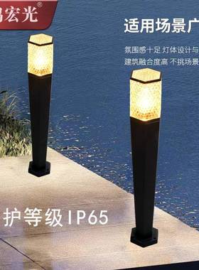 钻石草坪灯落地灯户外花园灯中式园艺景观庭院产品ip65六边型e27