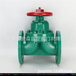 铸钢衬胶法兰隔膜阀 16衬胶隔膜阀手动式 G41JF
