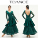高端舞裙华尔兹连衣裙SM04 翡翠流光 TDANCE2025新款 摩登演出服