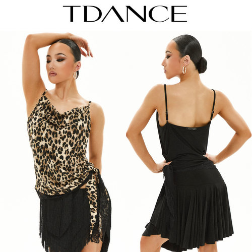 TDANCE拉丁荡领吊带上衣