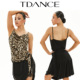 班服成人女蕾丝花边日常GL TDANCE拉丁练习服 荡领吊带上衣