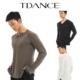 班服上课教师日常BS TDANCE男拉丁练习 圆领半门襟按扣上衣