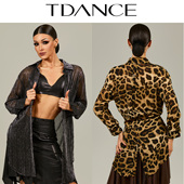 教师教课成人GL 上衣个性 230 前后钮扣衬衣 TDANCE国标拉丁练习