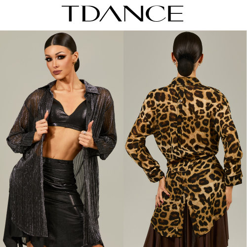 TDANCE女士前后钮扣衬衣