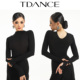 舒适JM TDANCE摩登拉丁练服 百搭女修身 连体上衣 小高领长袖