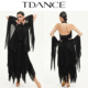 高端舞裙华尔兹连衣裙女SM22 百褶曳舞 TDANCE25新款 摩登演出服