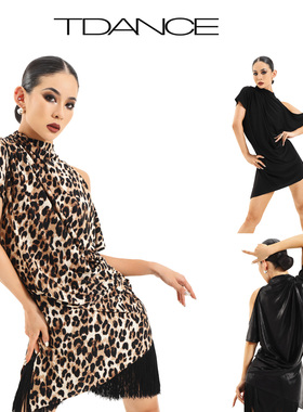 TDANCE国标舞【宽松漏肩连衣裙】百搭上课集训教师穿搭日常GL-33