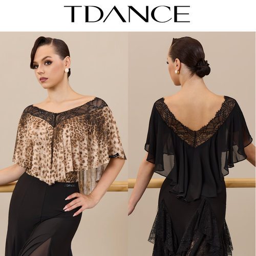 TDANCEV领蕾丝荷叶飞袖连体上衣