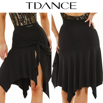 TDANCE拉丁腰侧飘片半裙