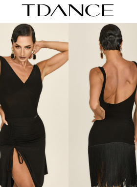 TDANCE拉丁舞练习服【基础款连体上衣】内搭女百搭露背吊带GL-206