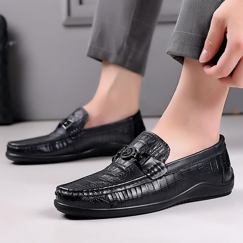 特大码男鞋45商务休闲皮鞋46复古鳄鱼纹豆豆鞋47加肥加宽驾车鞋48,流行男鞋,单鞋,淘宝优惠券,粉丝福利购,淘宝优惠卷