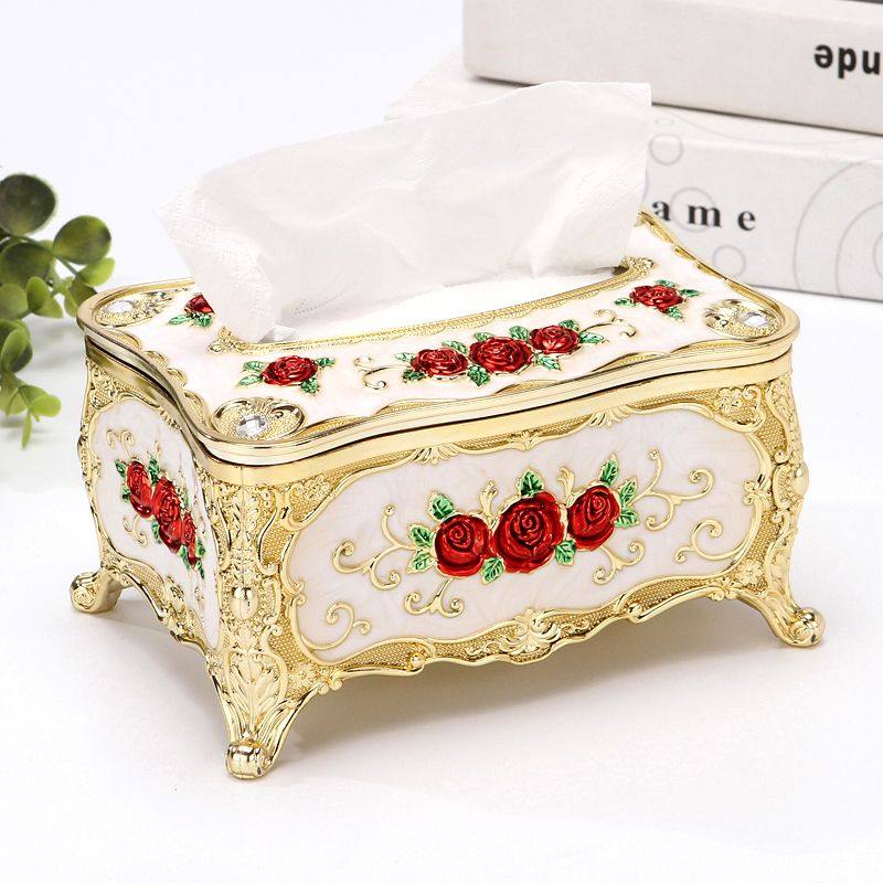 欧式纸巾盒高档家用卧室床头柜抽纸盒客厅办公桌面漂亮装饰纸巾盒,收纳整理,纸巾架,淘宝优惠券,粉丝福利购,淘宝优惠卷