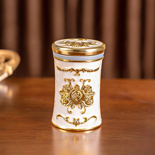 欧式复古牙签筒抽取式家用办公室