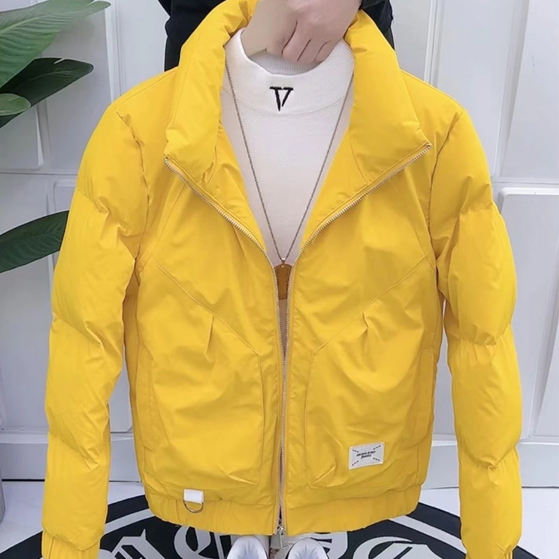 冬季外套男新款简约立领男士棉衣修身保暖韩版社会小伙网红棉服,男装,棉衣,淘宝优惠券,粉丝福利购,淘宝优惠卷