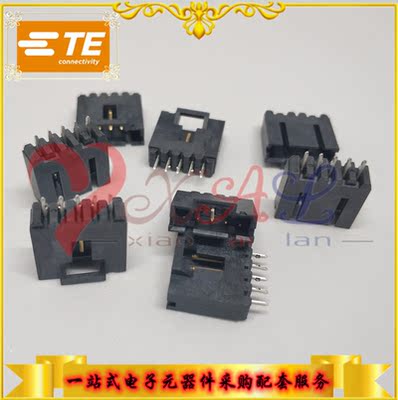 5-104362-4 原装TE泰科 2.54mm 5pin 垂直 PCB板端连接器及母端