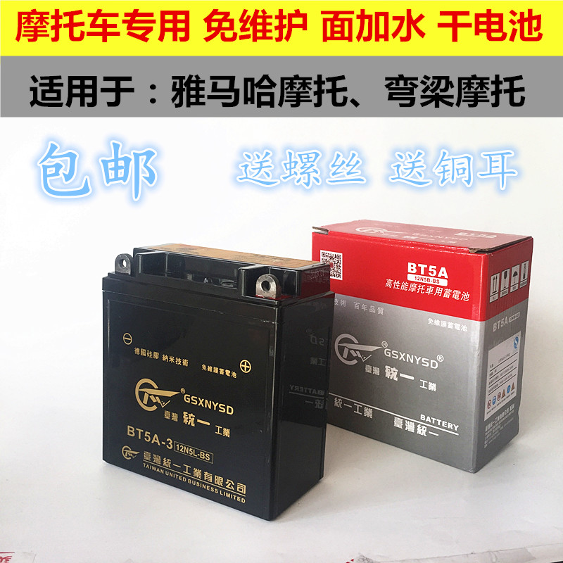 免维护干电池统一摩托车电瓶