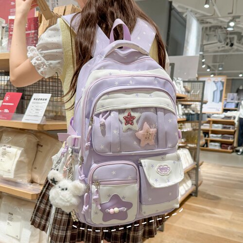 新款高颜值大容量女生双肩书包