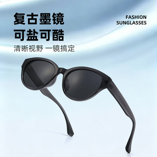 高清偏光夏季防晒防紫外线太阳眼镜女高级感可配近视度数墨镜