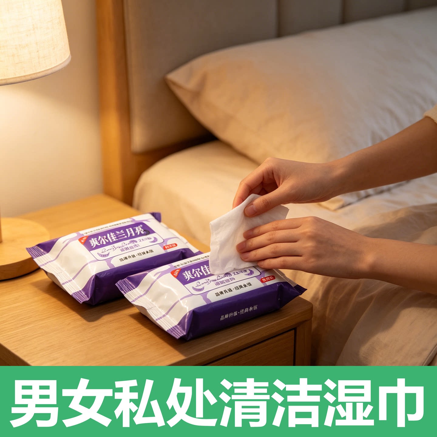 爽尔佳兰月亮洁阴湿巾加厚