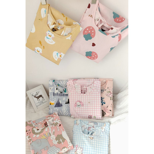 羽绒服防脏大童纯棉画画书法围裙