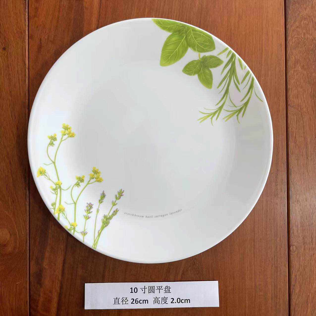 易洗美国康宁耐热玻璃10寸圆平盘