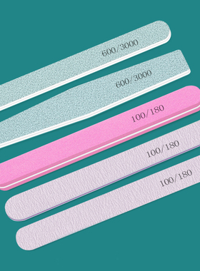 美甲锉指甲修型搓甲面海绵抛光挫打磨条卸甲油胶修甲护理工具套装