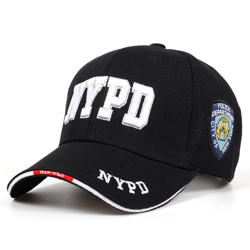 棒球帽NYPD军事帽百搭鸭舌帽男女士户外出游帽子情侣遮阳帽团体