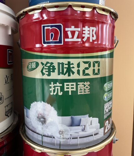 立邦金装净味120内墙乳胶漆抗甲醛二合一面漆环保墙面漆白色涂料