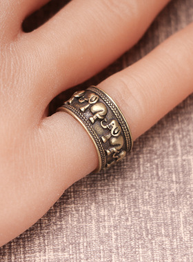 网红时尚个性复古戒指女ins潮欧