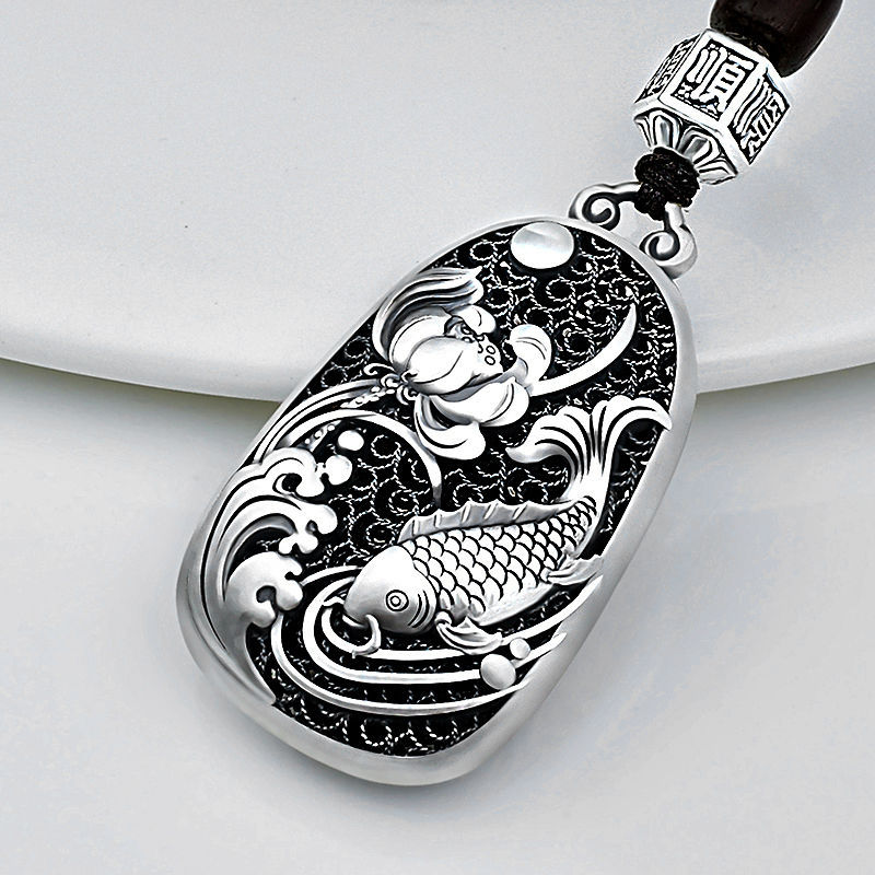 年年有余钥匙扣挂件男女创意复古锦鱼高档汽车钥匙链