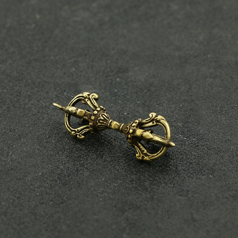 金刚杵铜挂件藏式法器，金刚降魔