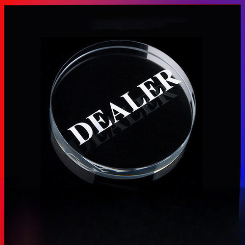 水晶德州扑克配件庄牌庄片庄码大盲小盲dealer庄码ALLIN