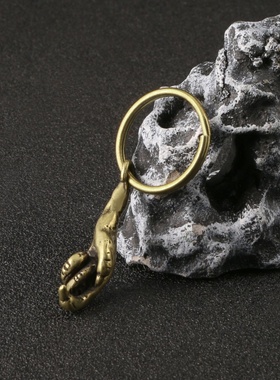 仿古鹰爪黄铜挂饰2501