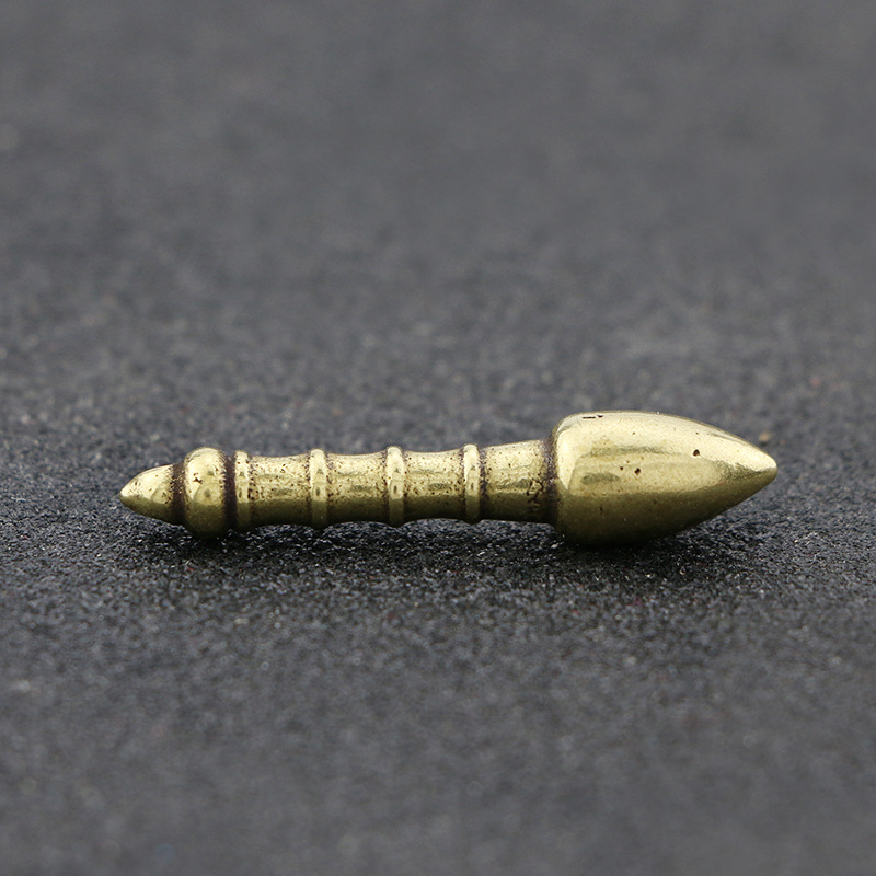 古黄铜雕刻文昌笔吊坠DIY装饰复