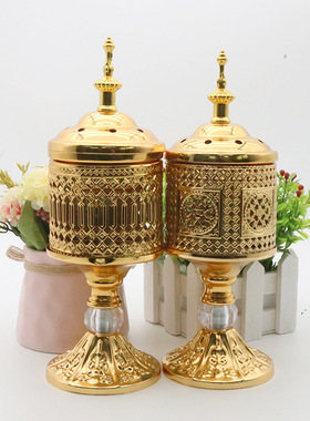 简约时尚香炉，金属檀香盒，创意