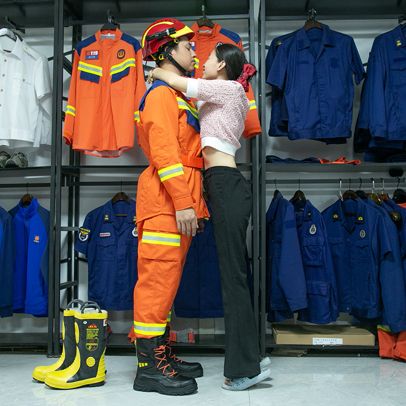 际华消防救援服抢险服夏作训服套装轻便特种