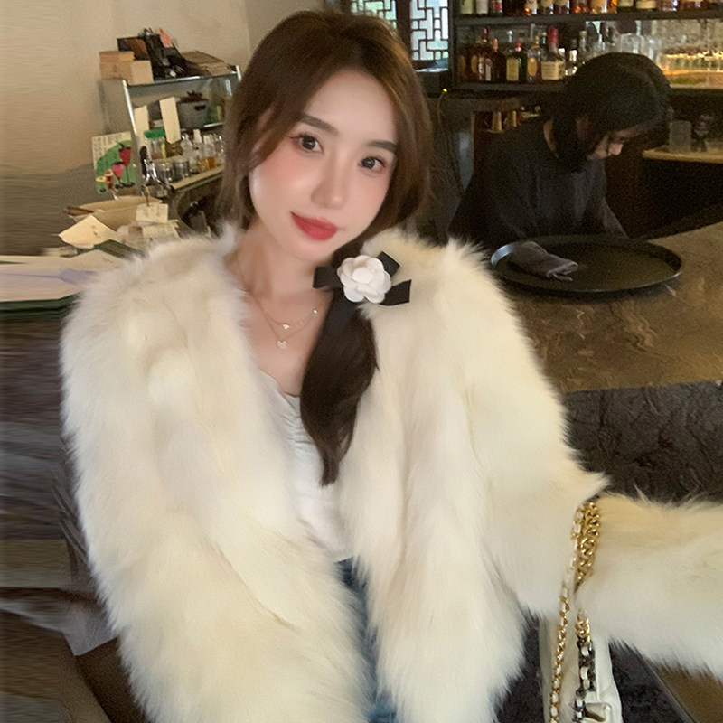 COCO皮草‘人间富贵咖’多色新款环保狐狸毛冬季皮草外套女年轻款