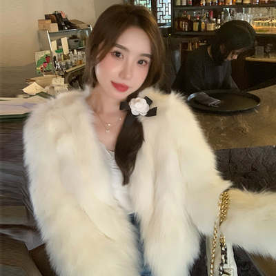 COCO皮草‘人间富贵咖’多色新款环保狐狸毛冬季皮草外套女年轻款