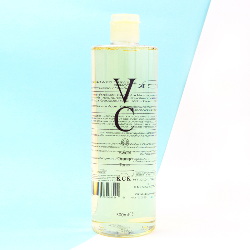 泰国KCK维C爽肤水甜橙vc亮白保湿补水500ml 收缩毛孔大瓶化妆水