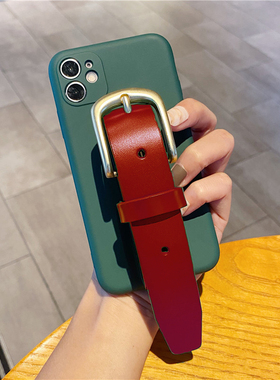 15C适用小米17手机壳K90红米K80K70K60K50至尊版Redmi Note15 14 13 Pro戚薇同款手腕带Turbo4皮质14C酒红12c