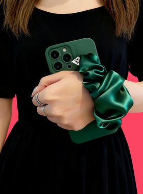 适用OnePlus一加Ace5手机壳13T 12 11弹力腕带Ace5Pro至尊版Ace3墨绿色Ace2背带Ace3V挂绳9RT斜挎8T女款Ace2V