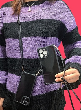 Z10适用iQOO Z9 Turbo+手机壳Neo 10 9 8 7 6 5 Pro SE四角挂扣孔neo9spro黑色套Z8背带挂绳13 12女Z5x斜挎Z3