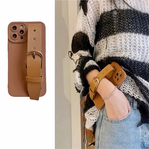 C55三星S25手机壳S24S23S22S21 FE戚薇同款S20手腕带Note20Ultra皮质A56A55A54A53A52A51A16A15A35A34适用A71