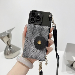 Air适用iPhone17手机壳15 16 ProMax苹果14 Plus斜挎零钱包13横跨卡包套16e新款12 11 Promax背带XS挂绳XR女8