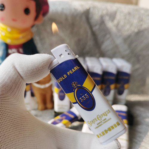 三五滑砂轮打火机555金锐新版广告打火机超薄防爆商务明火可调